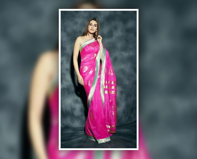 kriti sanon ethnic fashion panipat promotion three