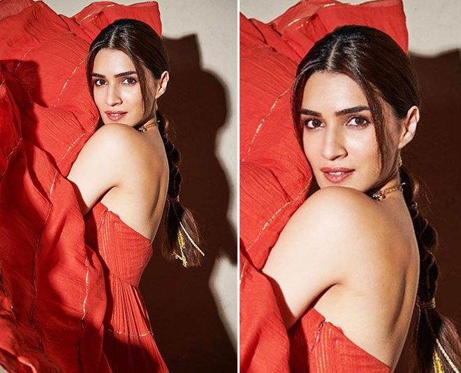 kriti sanon red dress style inspo