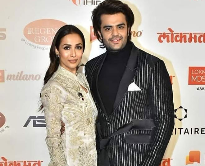 lokmat style awards manish paul with malaika arora