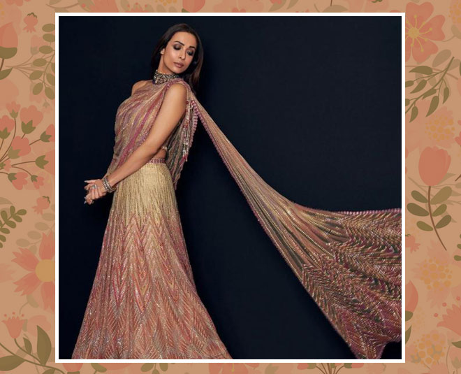 malaika arora lehenga style