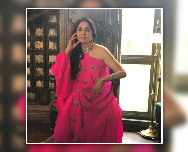 nina gupta hot pink saree