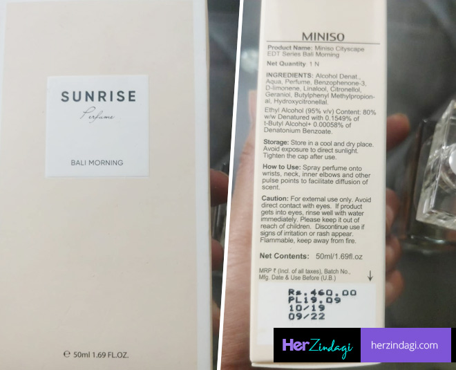 Miniso discount sunrise perfume