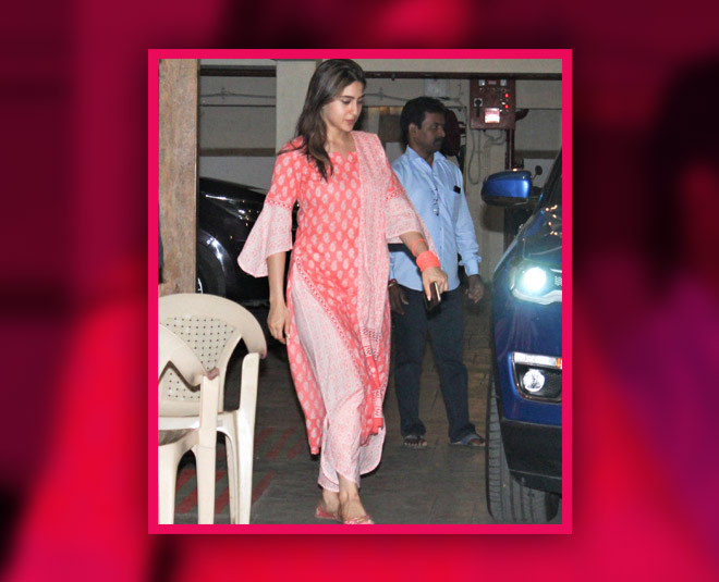 sara ali khan peach suit