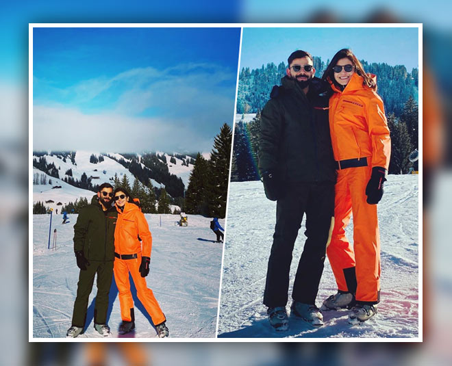 विराट और अनुष्का की जोड़ी- viat anushka gstaad pics
