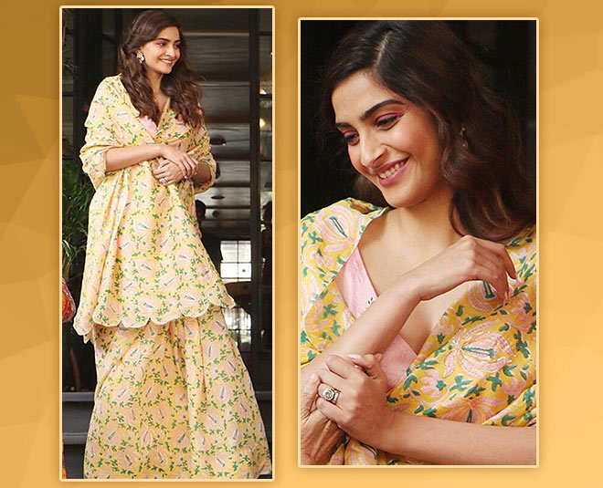 Basant panchami  yellow outfits sonam kapoor