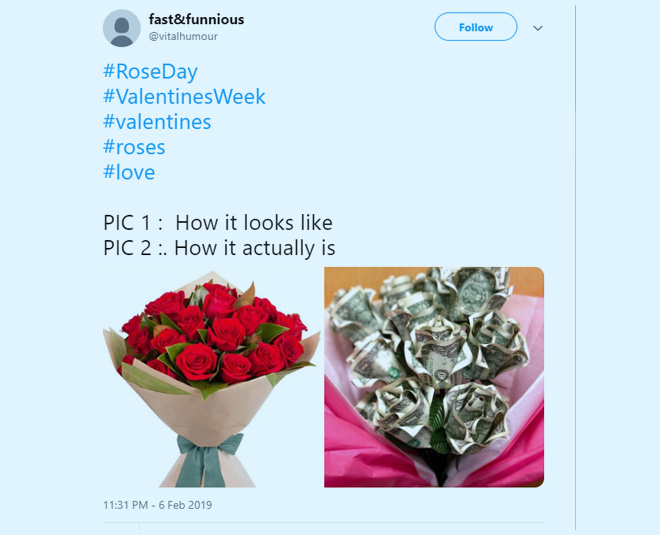 रोज डे Valentines day bollywood style latest memes