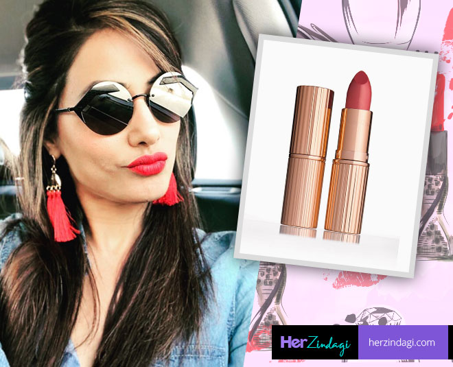 hina khan, komolika latest lipstick shades