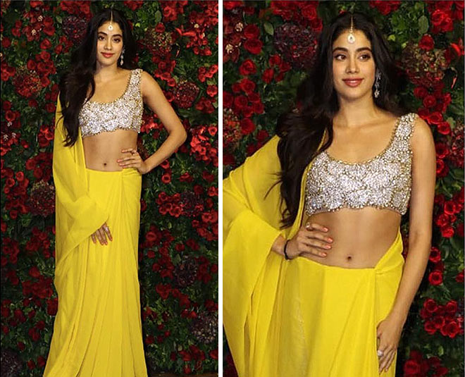 janhvi kapoor haldi ceromony look