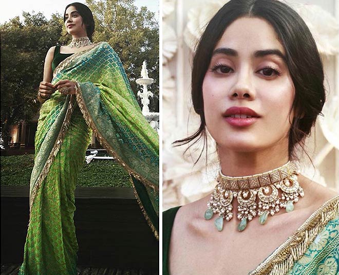 janhvi kapoor mehendi party look
