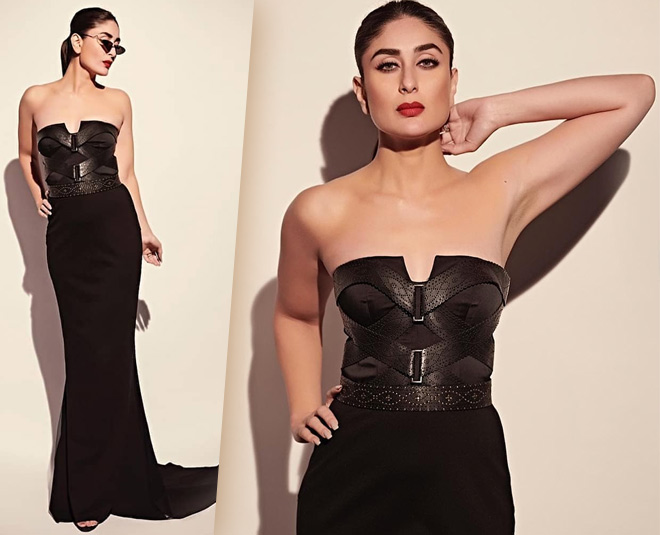 kareena kapoor black dress ramp walk lakme fashion week shantanu and nikhil inside 