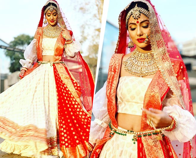 kasautii komolika bong bridal look