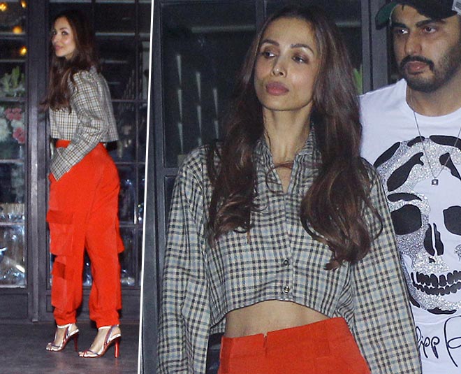 Malaika Arora's Date Night Look With Arjun Kapoor: A Lace Pantsuit