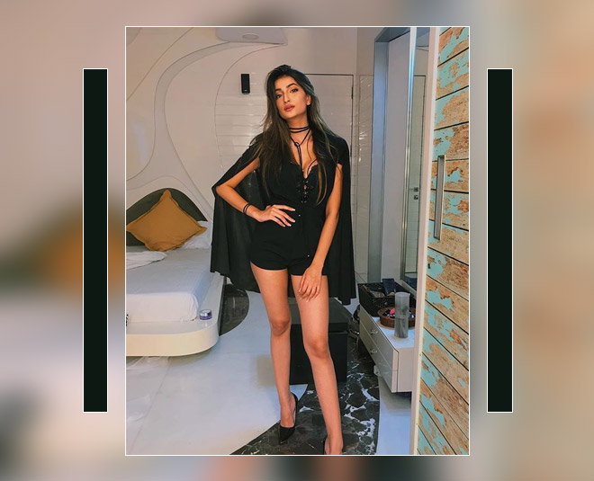 palak tiwari black romper look