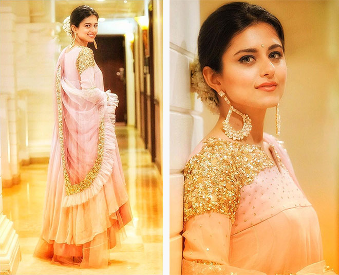 riddhi dogra stylish outfits pink suit inside