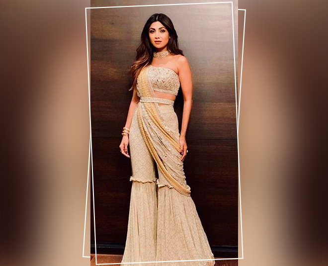 shilpa shetty bollywood actress sharara saree