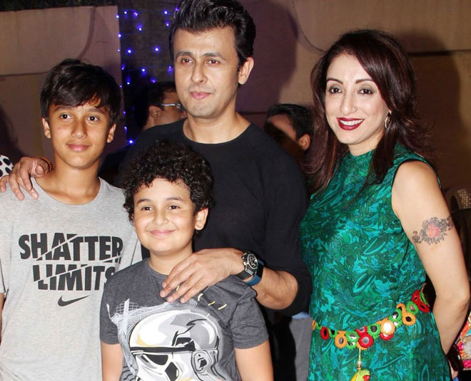 sonu nigam children inside