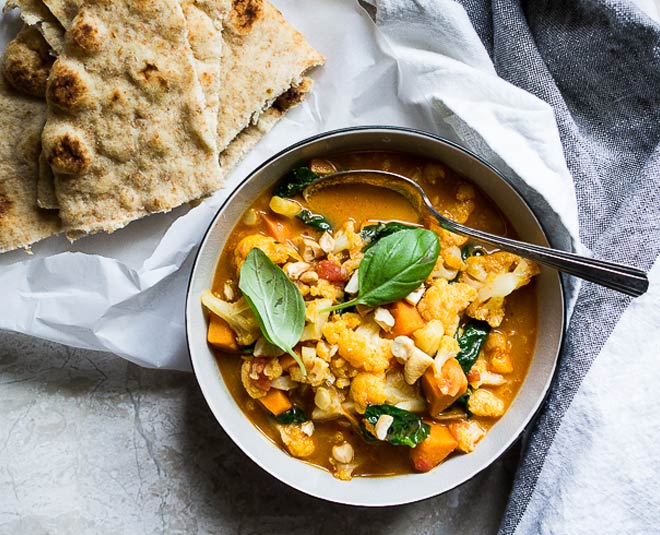 sweet potato recipes vegetable curry inside