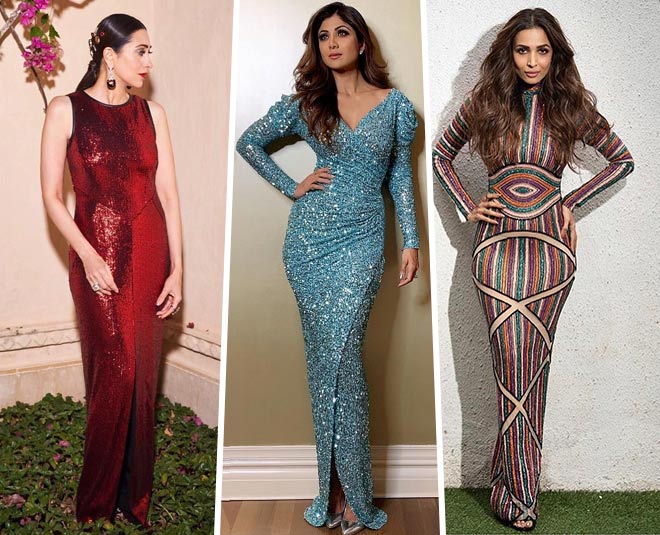 Bollywood actresses tips on shimmer gown latest fashion
