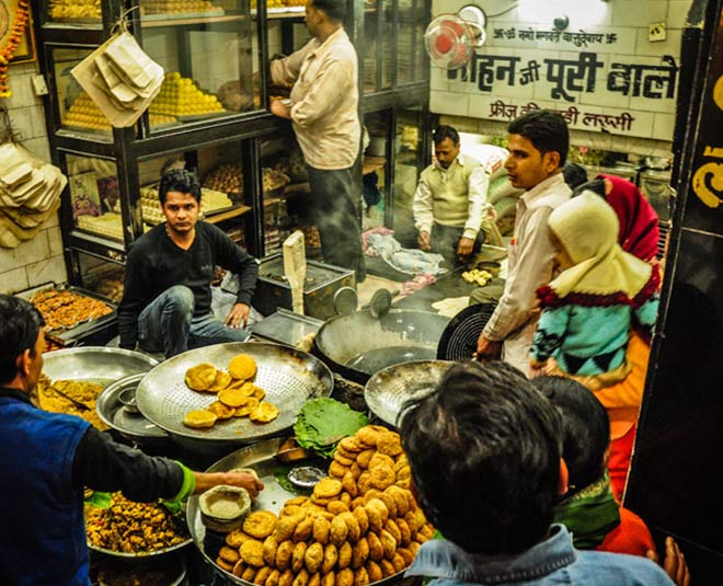 ardh kumbh  food variety from all over the country available in food hub inside