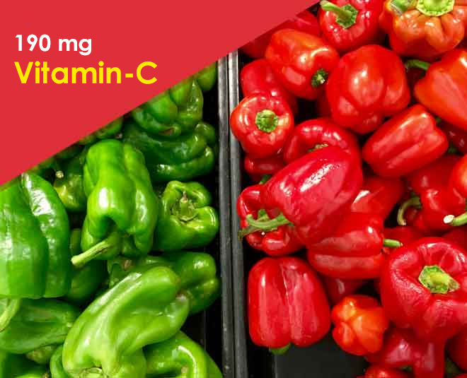 fruits vitamin c capsicum  inside