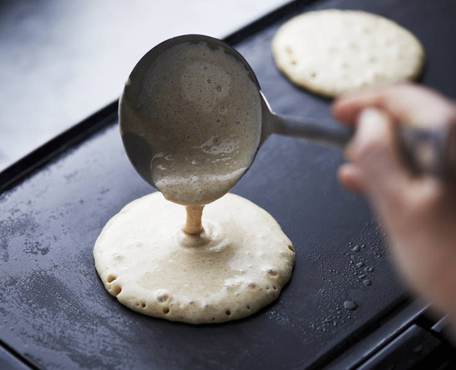 frying pancake batter