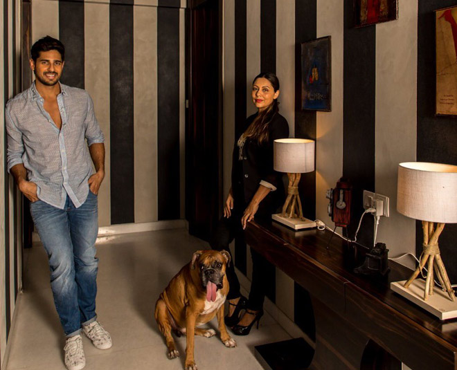 gauri khan decor bollywood star sidharth malhotra house lobby