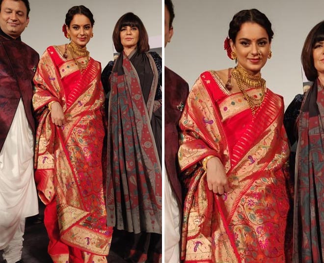kangana ranaut manikarnika saree design by neeta lula