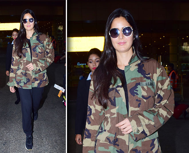 कैटरीना कैफ katrina air port look inside