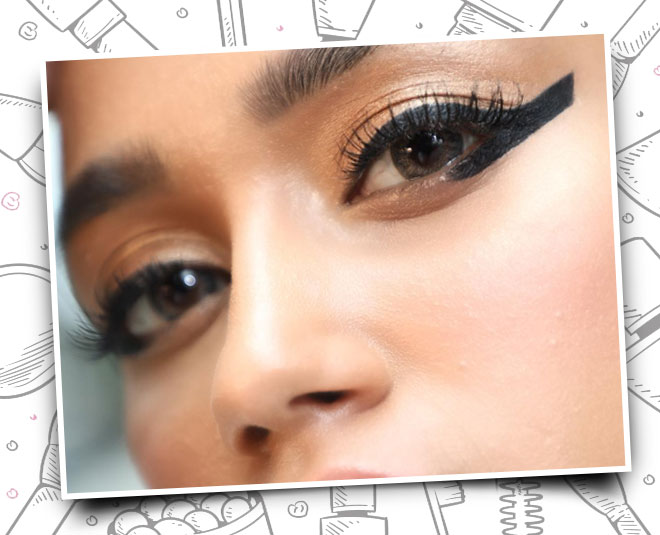 latest beauty trends of makeup hairstyle graphic cat eye