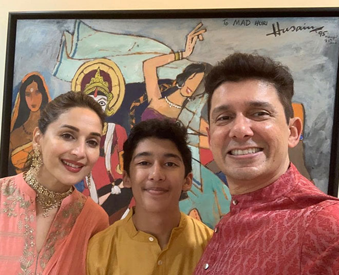 madhuri dixit strict mother giving fitness tips for other mothers inside