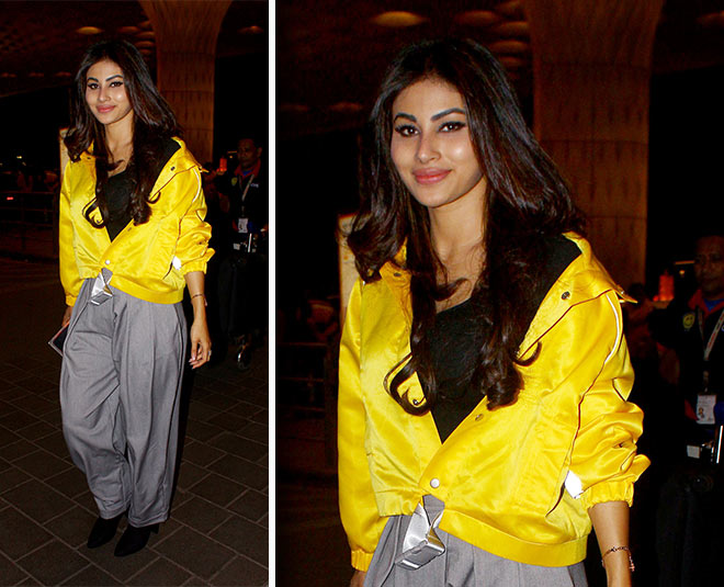 मौनी रॉय no makeup airport look bollywood actresses january maouni roy