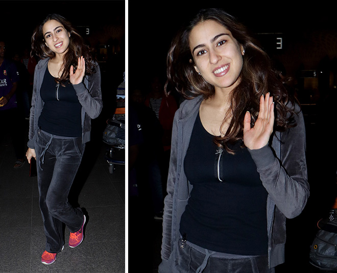 सारा अली ख़ान no makeup airport look bollywood actresses january sara