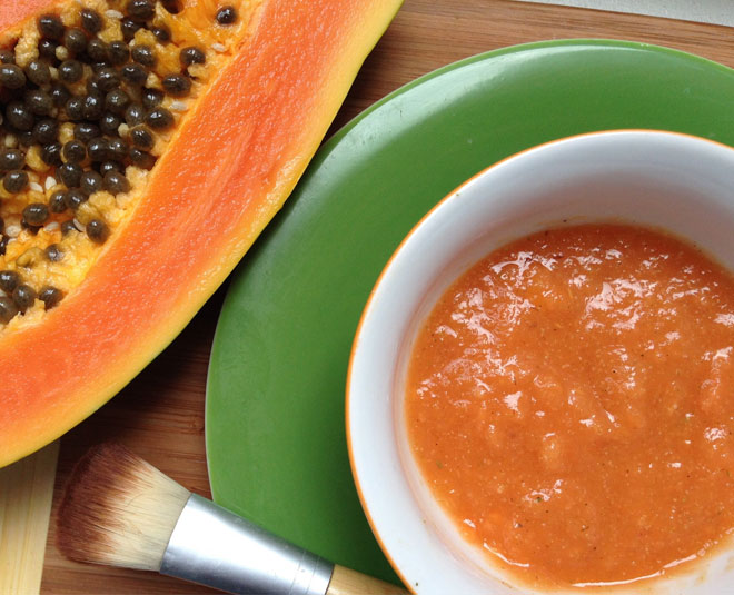 papaya besan face pack