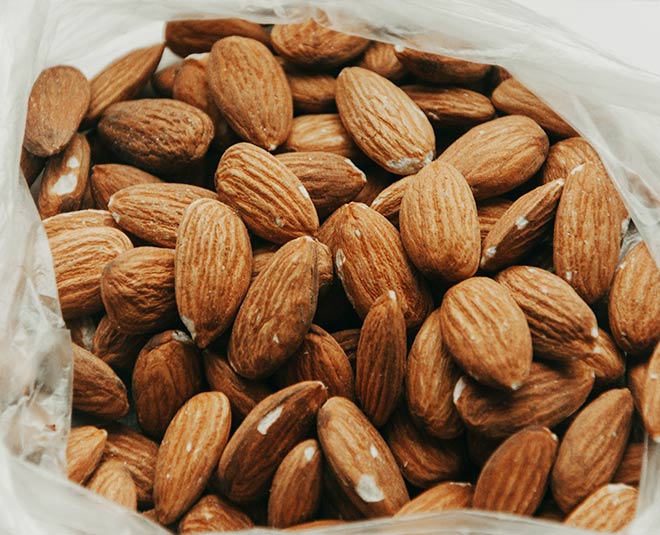 protein rich almonds inside