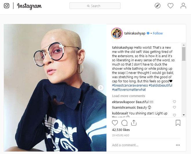 tahira kashyap  last chemotherapy post 