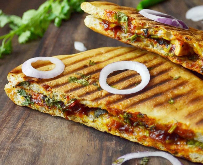 Homemade Cheesy Veg Kulcha Sandwich Recipe homemade cheesy veg kulcha