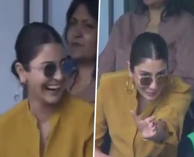 anushka sharma asks what is the signal for a four inside