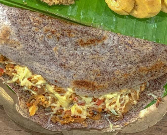 cheesy mushroom masala dosa recipe at home inside 