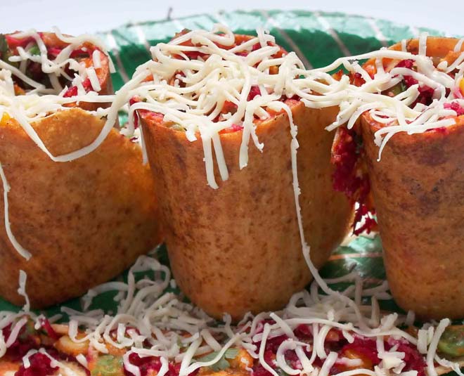 cheesy mushroom masala dosa recipe inside 