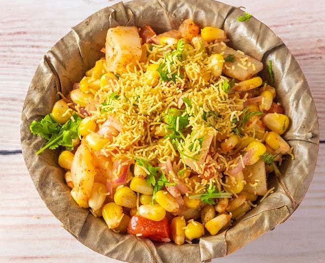 cook sweet corn potato chaat easy tiffin recipe inside 