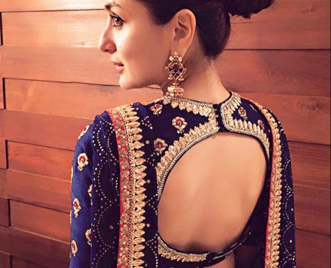 cut out style blouse kareena