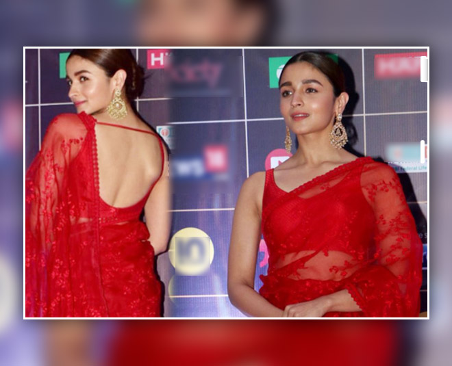 Buy Women's Colorblocked Celebrity Pure Chiffon Rocky Aur Rani Ki Prem  Kahani Alia Bhatt Saree With Unstitched Blouse Piece Online In India At  Discounted Prices