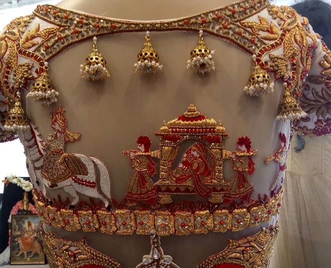 doli blouse design for indian shaadi inside 