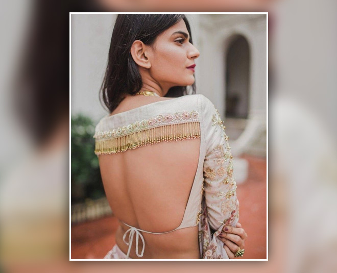 7 Backless Blouse Designs You Can Get Made To Nail The Wedding Perfect  Wedding Look