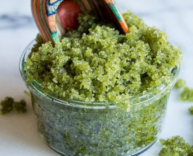 green tea scrub