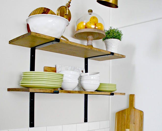 hanging shelves use in kitchen inside 