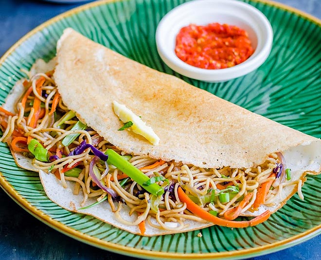 How To Cook Noodle Stuffed Dosa Recipe At Home how to cook noodle