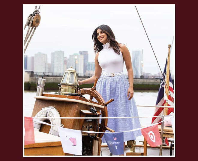 how to wear casual outfits like priyanka chopra maxi skirt