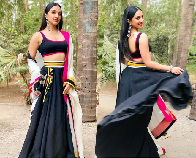 inside  black lehenga styles bollywood