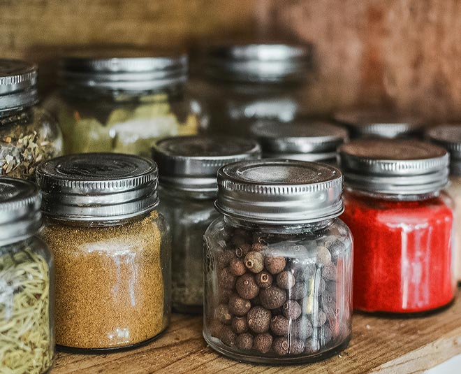 inside  kitchen masala storing hacks